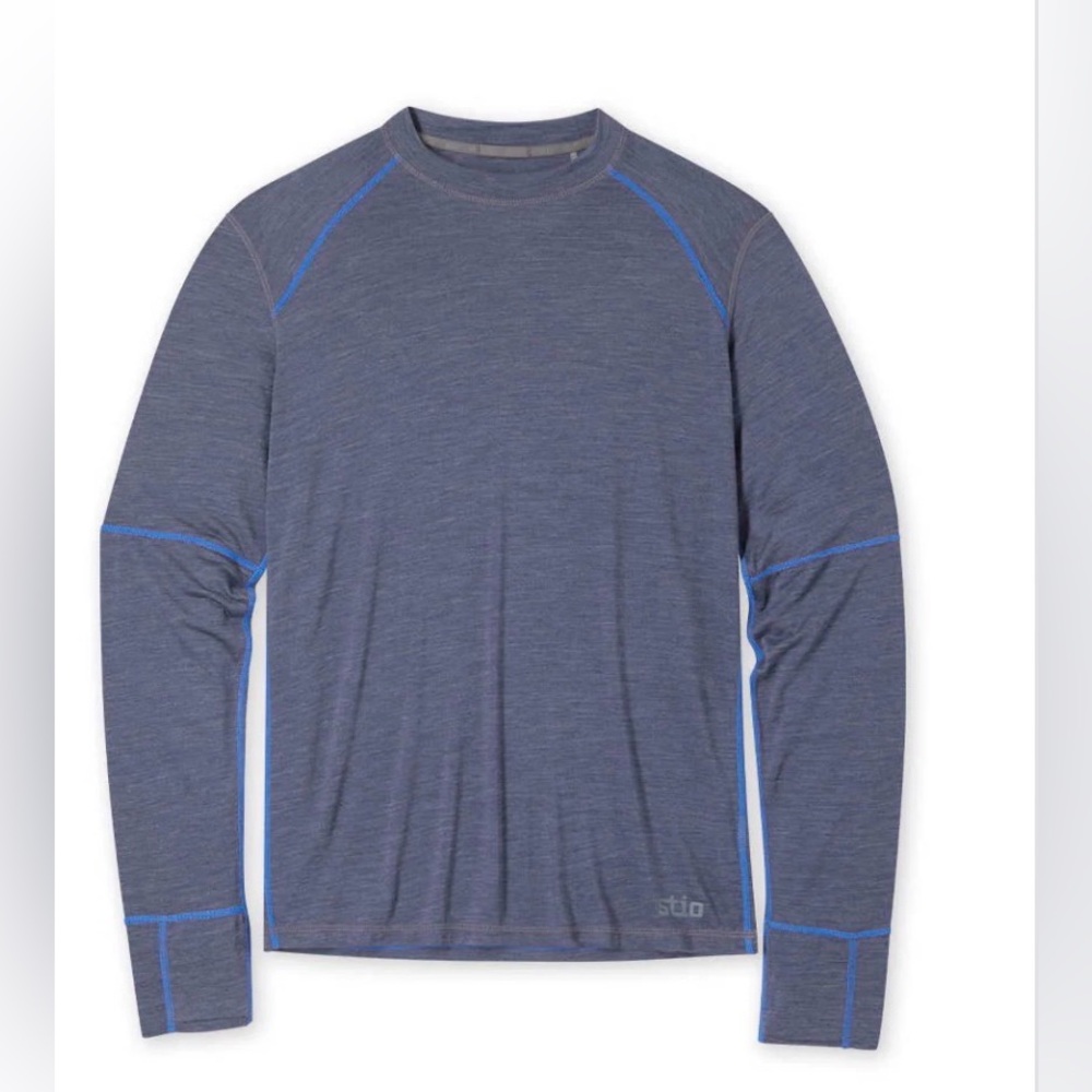 Stio Men's Basis PeakWool Lightweight Crew Long Sleeve